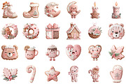 Christmas Cookie Clipart Bundle, an Illustration by Sublimation Artist (Thumbnail 2 of 6)