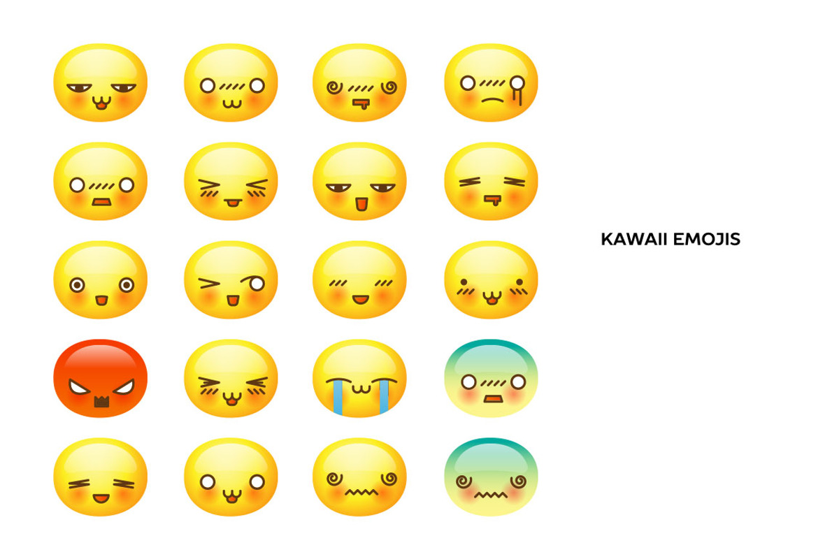 Big emoticon bundle, a Templates & Theme by PREMIUMVECTOR