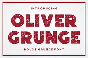 Oliver Grunge, a Sans Serif Font by Limited.studio