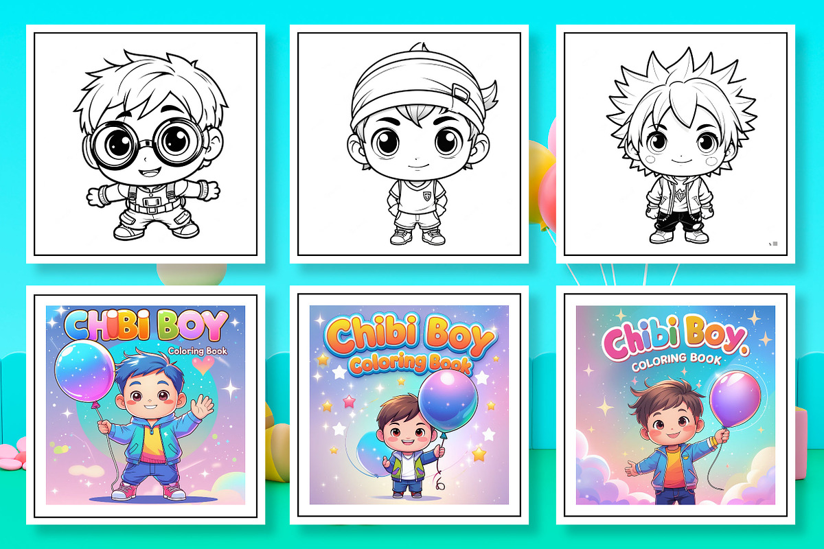 Chibi Boy Coloring Book, an Arts & Entertainment Photo by Wow Magic (Photo 2 of 3)