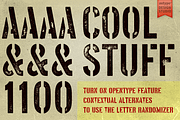 Vtg Stencil US No. 72 - Alt Rough, a Font by astype fonts (Thumbnail 2 of 4)