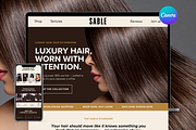 Hair Extensions Website Template, a Landing Page Template by wekreatif (Thumbnail 1 of 5)