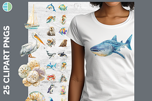 Ocean Animals Illustration Bundle