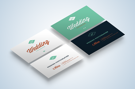 Wedding Business Cards Mock-Up