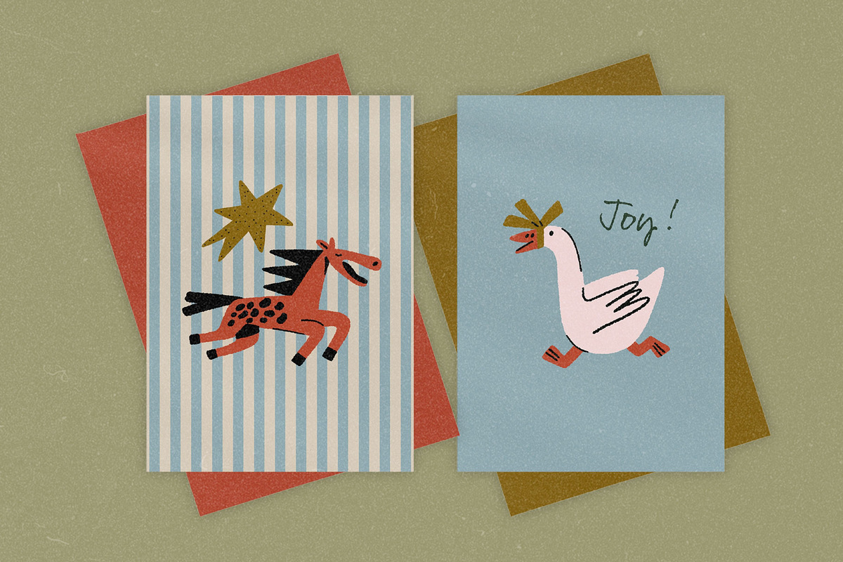 Vintage Christmas Collection, a Seasonal Illustration by Veyla (Photo 11 of 19)