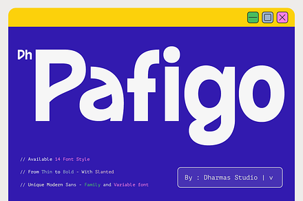 Dh Pafigo - 14 Display Variable Sans