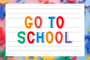 School Holidaye - Playful Font, a Sans Serif Font by QR Design Studio (Thumbnail 2 of 6)