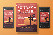 Sunday Church Flyer Set, a Flyer Template by Annora Studio (Thumbnail 3 of 6)