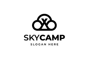 Sky Cloud Tent Camping Logo, a Branding & Logo Template by Buqancreative