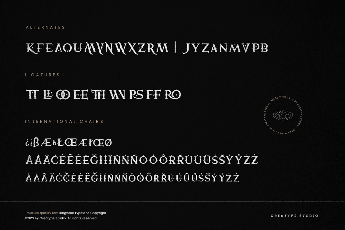 Kingvoon Medieval Business Font, a Serif Font by Creatype Studio (Photo 10 of 10)