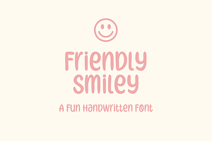 Friendly Smiley - a Fun Font