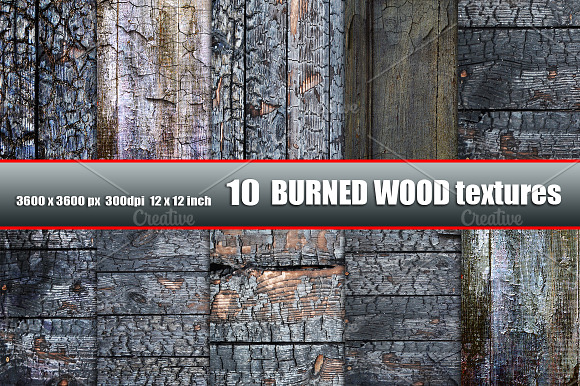 Burned Wood Grunge Texture