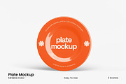 Plate Mockup, a Household Mockup by renderstockmarket (Thumbnail 1 of 4)