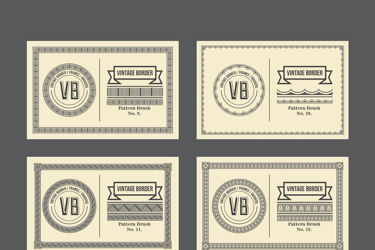 Vintage Borders Pattern Brushes 2, a Brush Add-On by G7 (Photo 4 of 4)