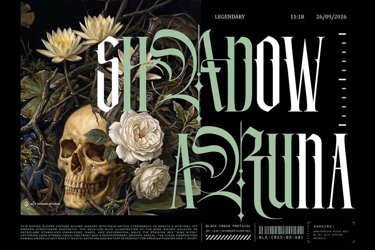 Rosella Mirakle Typeface, a Blackletter Font by alit design (Photo 16 of 20)