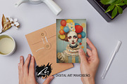 Whimsical Clown Junk Journal Pages, a Person Illustration by Digital Art Mahdiseño (Thumbnail 9 of 10)