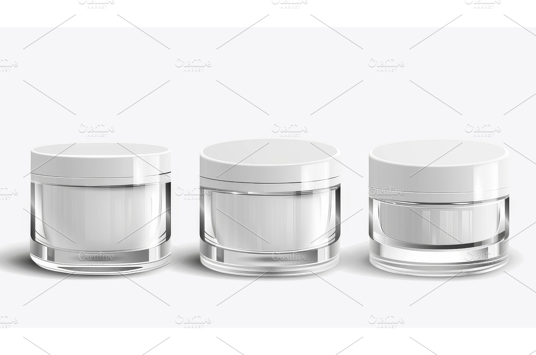 A cream glass jar mockup with a, a Beauty & Fashion Photo by ZinetroN