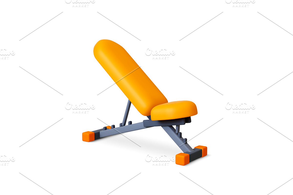Abdominal bench 3d isolated item, a Sport Illustration by Valerie Bodnar