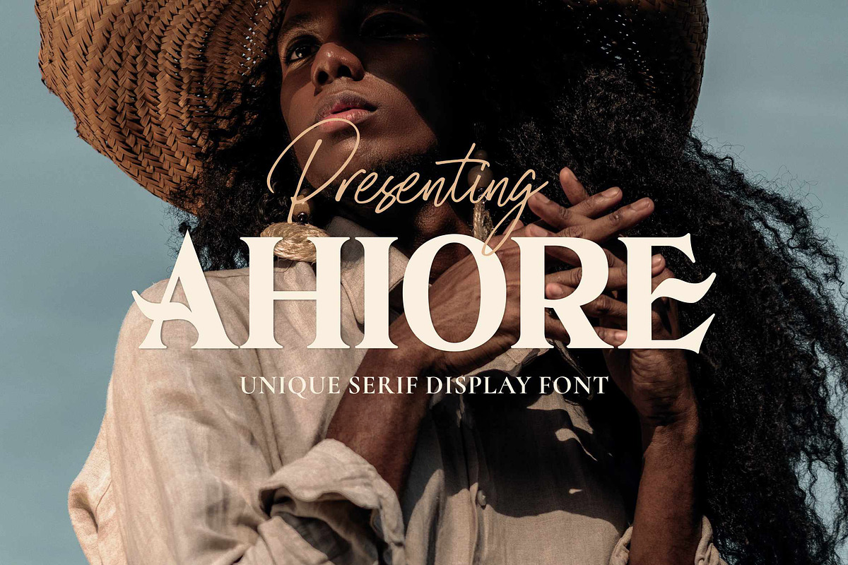 Ahiore - Retro Serif, a Serif Font by Imoodev (Photo 1 of 5)
