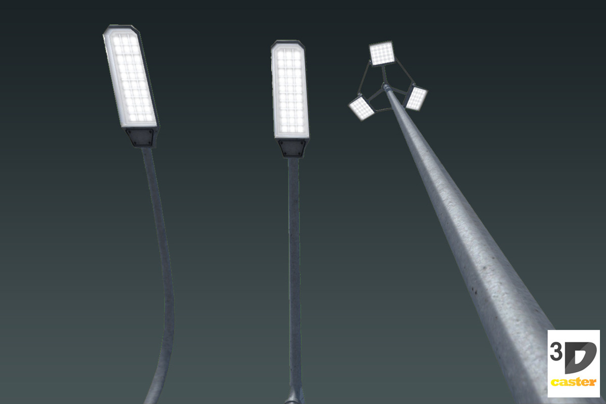 Lighting Masts, an Environmental 3D Model by 3DCaster (Photo 6 of 6)