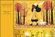 Autumn Time 2- 333 AI illustrations, a Seasonal Illustration by Pundateam (Thumbnail 3 of 12)