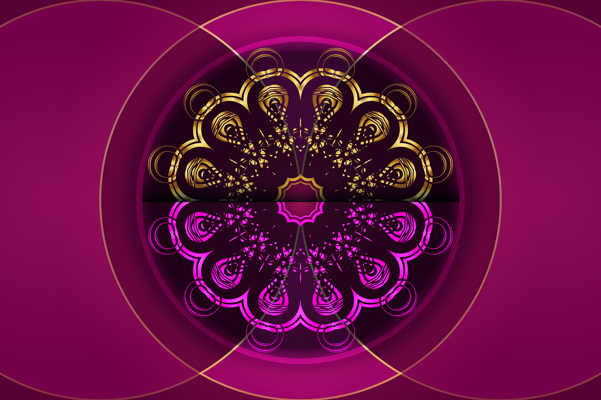 Mandala Ornamental Geometry Bundle, a Background Graphic by NJ Himel (Photo 83 of 92)