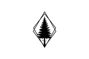 Geometric Pine Tree Emblem Bundle, an Illustration by Creativeshirt (Thumbnail 23 of 31)