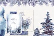 Snowy Forest Trees & Branches, an Object Graphic by Jeanna Draw (Thumbnail 6 of 11)
