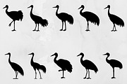 Crane Silhouette SVG, an Animal Illustration by newminddesign (Thumbnail 1 of 3)
