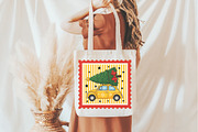 Christmas Tree Car Coquette Stamps P, an Illustration by Libby Wishes (Thumbnail 4 of 5)
