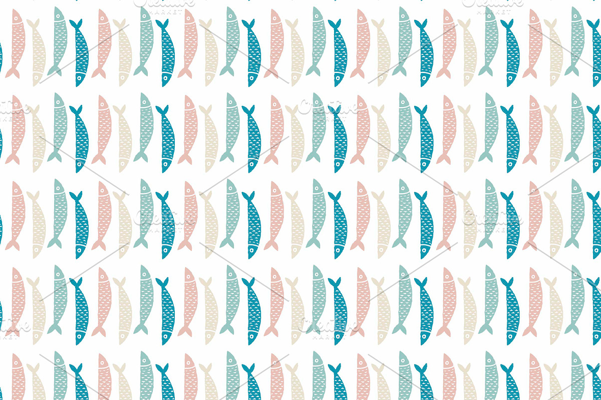 Set of nautical patterns, a Pattern Graphic by Lyolya Profitrolya (Photo 5 of 6)