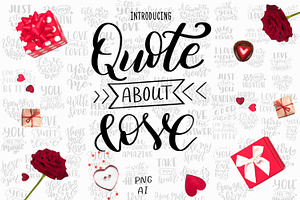 Quotes About Love-Lettering Pack