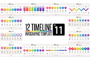 Timeline Infographic Template set 11, a Presentation Template by Paperboxshop (Thumbnail 1 of 3)