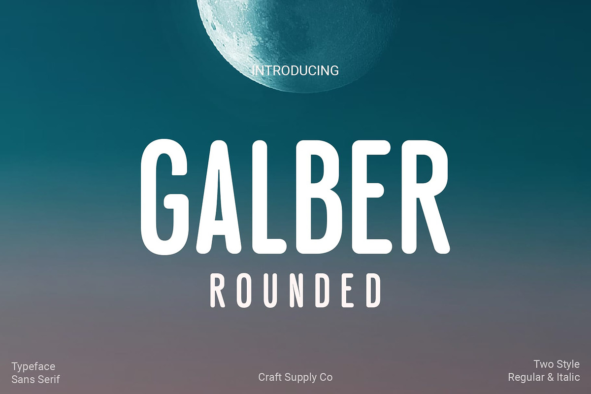 Galber Rounded, a Sans Serif Font by Craft Supply Co. (Photo 1 of 8)