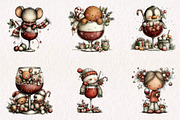 Funny Wine Christmas Cocktail, a Seasonal Illustration by CreationArt (Thumbnail 3 of 7)