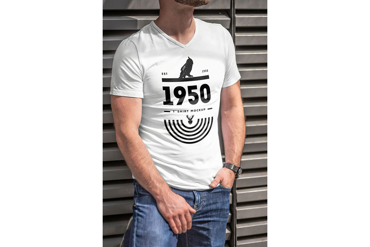 T-Shirt Mock-up, a Shirt Mockup by zippypixelstudio (Photo 6 of 11)