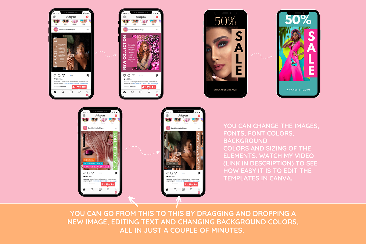 Pastel Instagram Mega Bundle preview 8