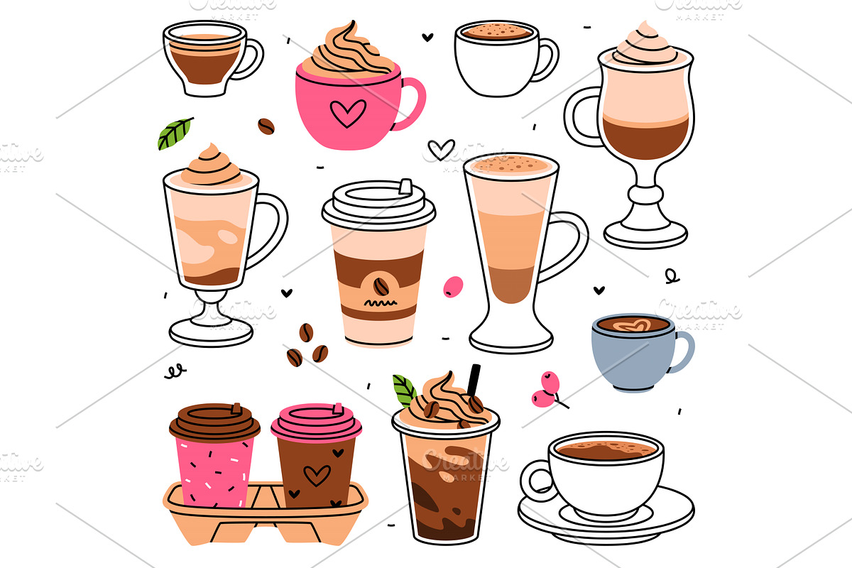 Coffee Aromatic Drink in Cup and, an Illustration by TopVectors
