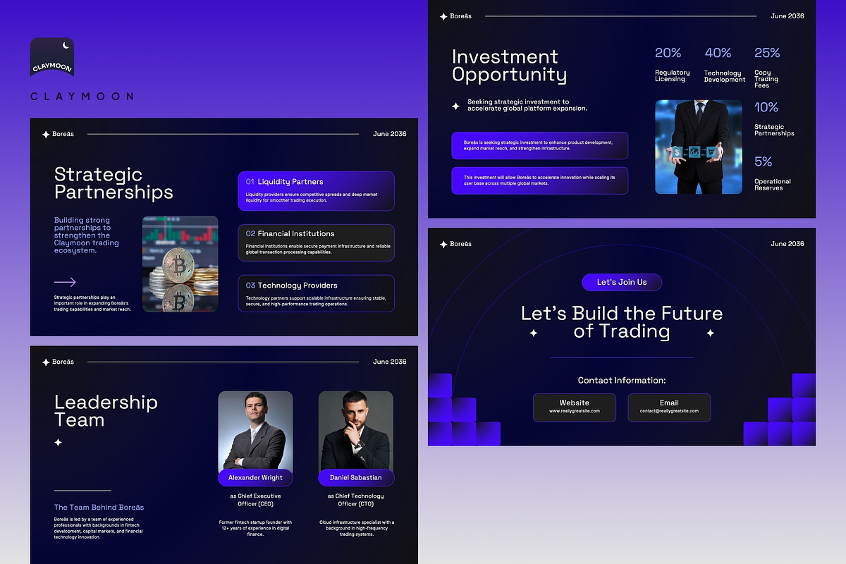 Next-Generation Fintech Pitch Deck, a Presentation Template by Claymoon Lab (Photo 7 of 7)