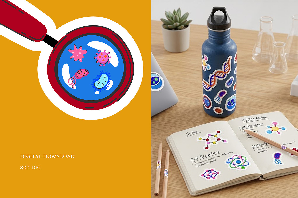 DNA Science Biology Clipart, an Object Graphic by the_myro (Photo 6 of 9)