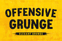 Offensive Grunge - Bold Font