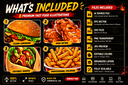 Premium Fast Food Vector Bundle, a Food Illustration by Fortyone (Thumbnail 2 of 3)