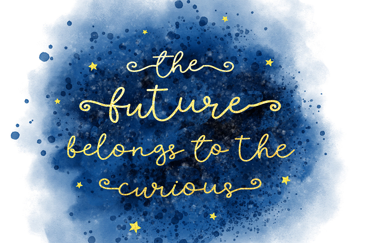 Golden Day Font with Extras & Shapes preview 6