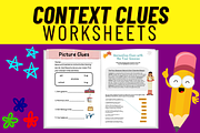 Context Clues Worksheets Activities, a Templates & Theme by Premium Digital Templates (Thumbnail 1 of 3)