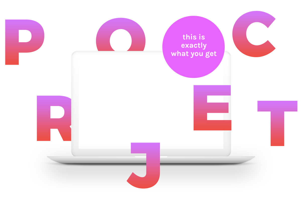 MacBook™ Mockup w/ Scattered Letters, a Device Mockup by eppearance (Photo 2 of 5)