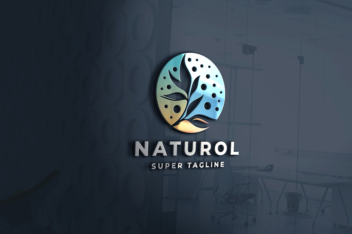 Nature Wellness Round Logo, a Branding & Logo Template by Design_Planet (Photo 1 of 2)