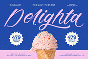 Delighta Modern Handwritten Font, a Script Font by stylishtype.co (Thumbnail 1 of 15)