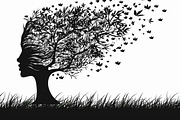 Tree Woman Laser Cut Bundle, a Graphic by BIPLOB EXPERT (Thumbnail 6 of 11)