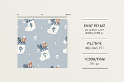 4 patterns for Christmas, a Pattern Graphic by Olena Kuznietsova (Thumbnail 2 of 9)