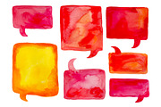 Watercolor speech bubble set, an Illustration by natsa (Thumbnail 2 of 5)